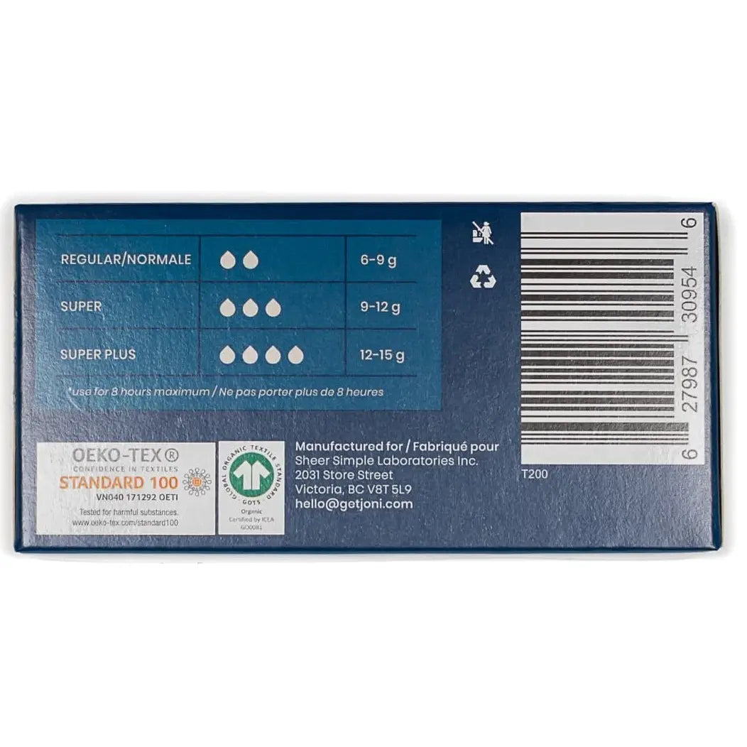 joni - Organic Cotton Non-Applicator Tampons