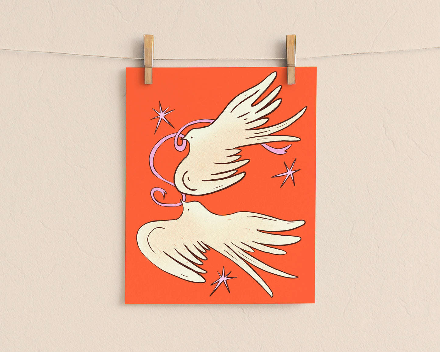 Brush & Bird Paper Co. - Love Birds Art Print