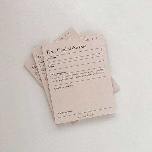 Homebound Tarot - Daily Tarot Reading Pad | Emotions Check-in