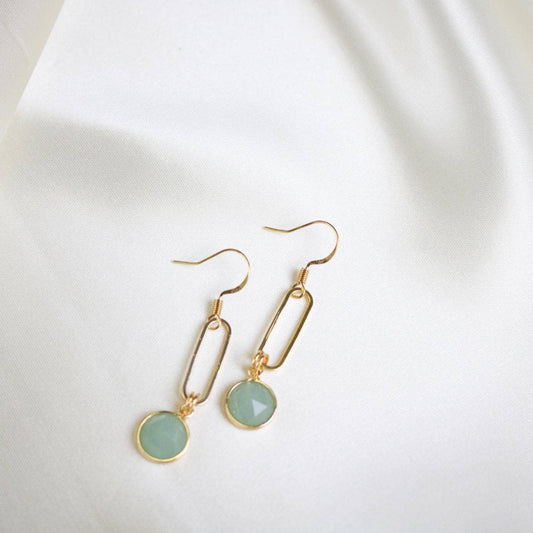 TISH jewelry - Rowe Green Aventurine Earrings