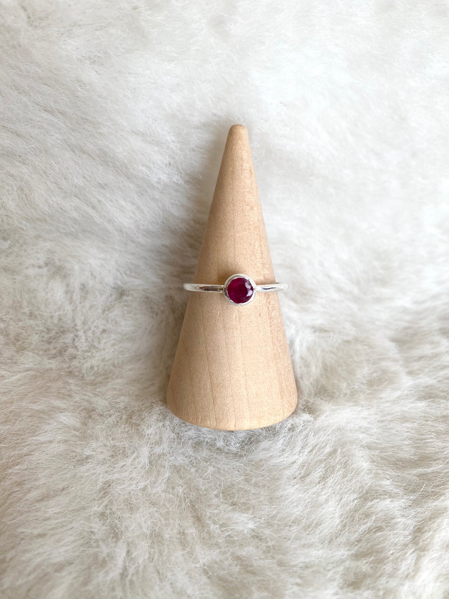 Silver Stackable Gemstone Rings