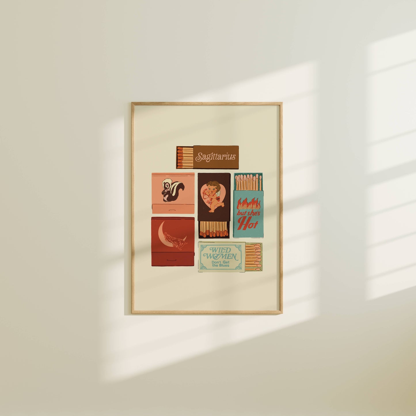 Artbaby & Co. - Zodiac Vintage Inspired Matchbook/Matchbox Prints
