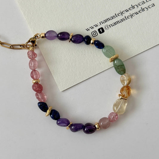 Namaste Jewelry - Rainbow Bead Bracelet