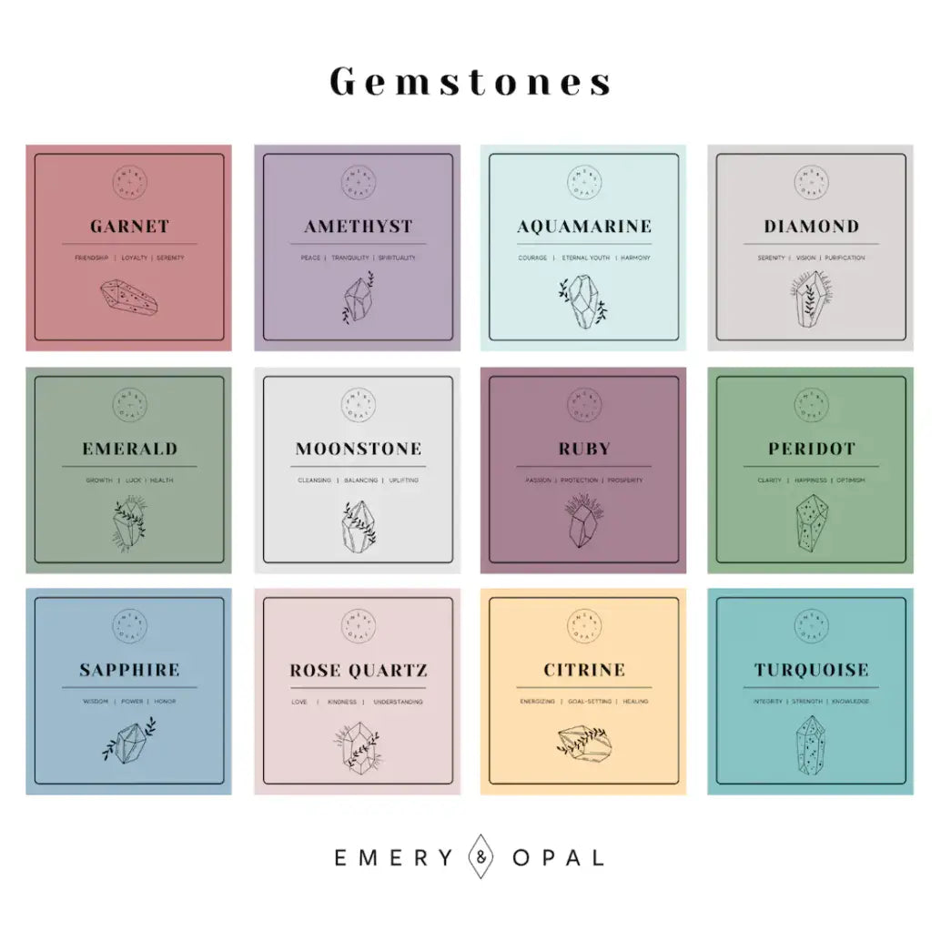 Emery & Opal - Raw Gemstone Necklace