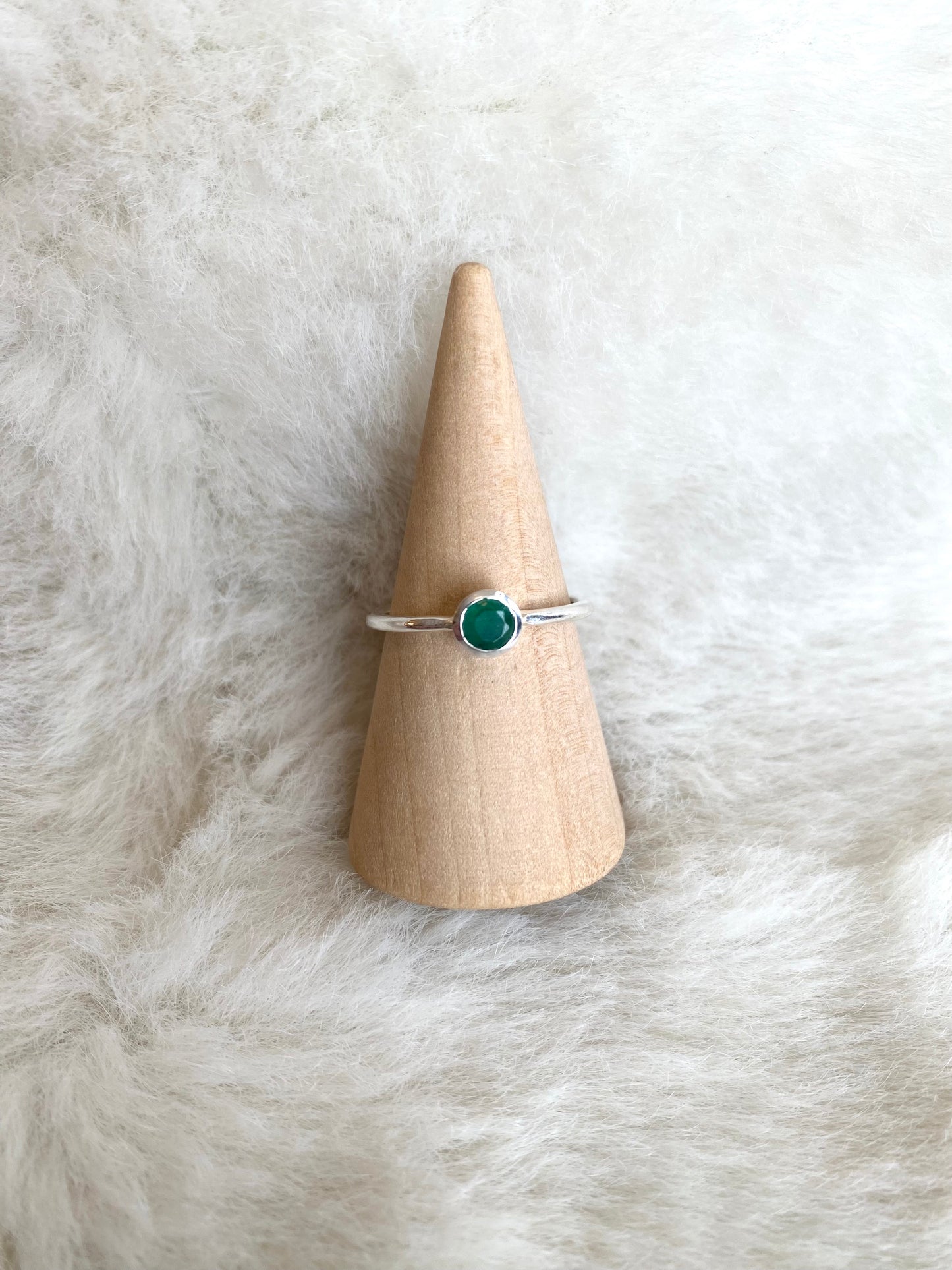 Silver Stackable Gemstone Rings