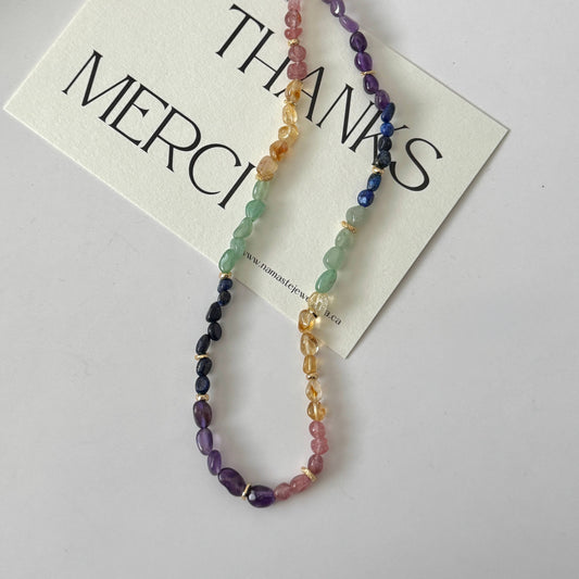 Namaste Jewelry - Rainbow Bead Necklace