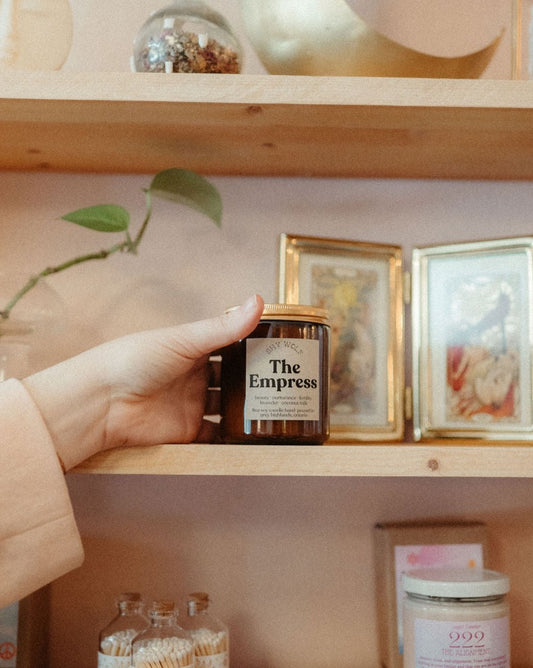 Shy Wolf Candle - Tarot Collection