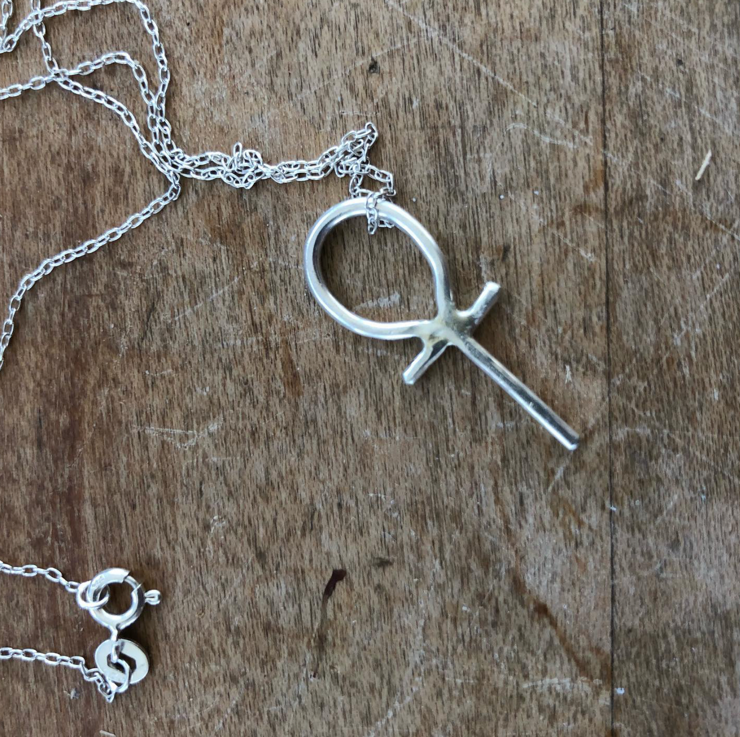 Toadally Jewelry  - Silver Ankh Necklace