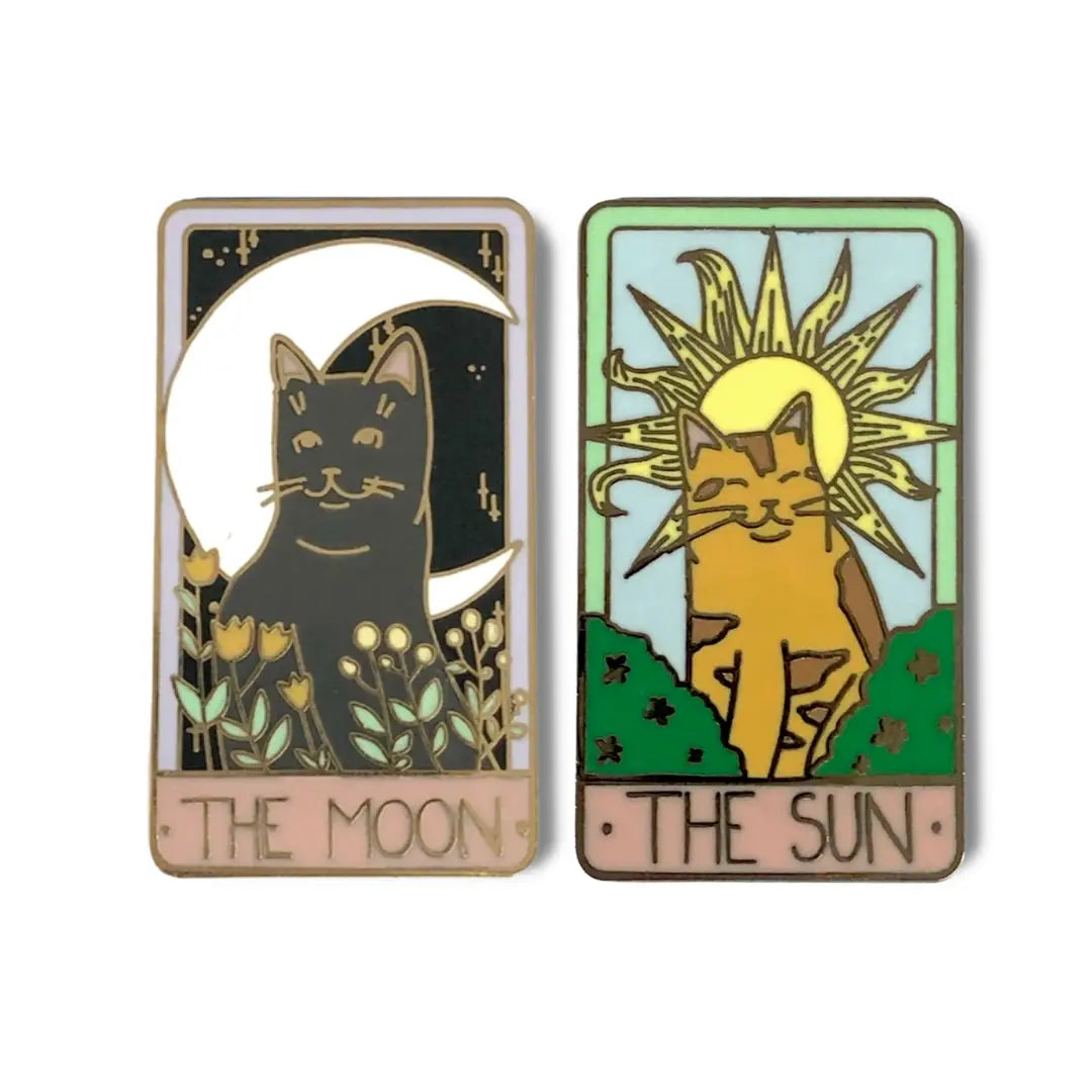 Considerate Cat - Enamel Tarot Cat Pins