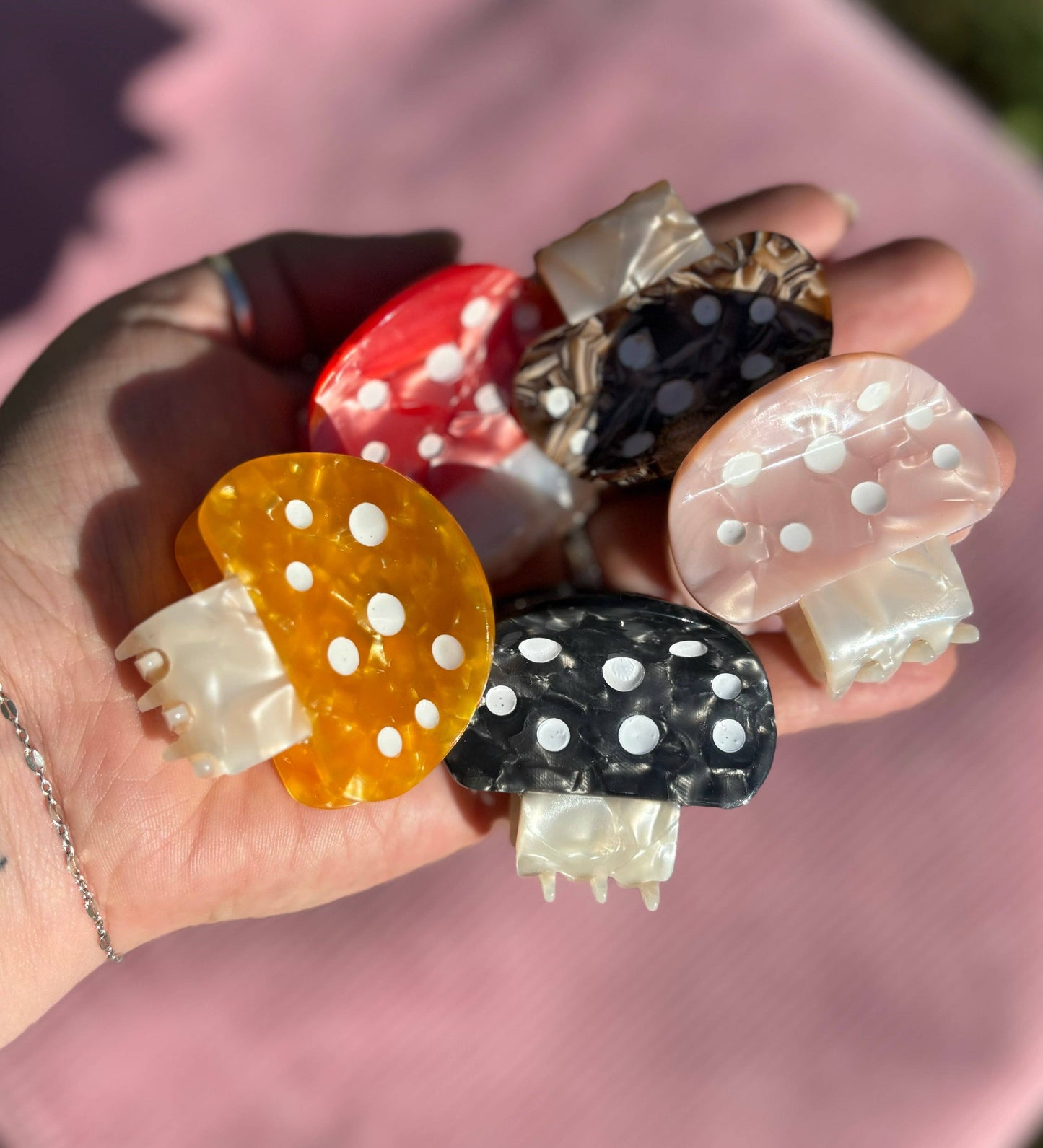 Brooklyn Jade Designs - Mushroom Claw Clips