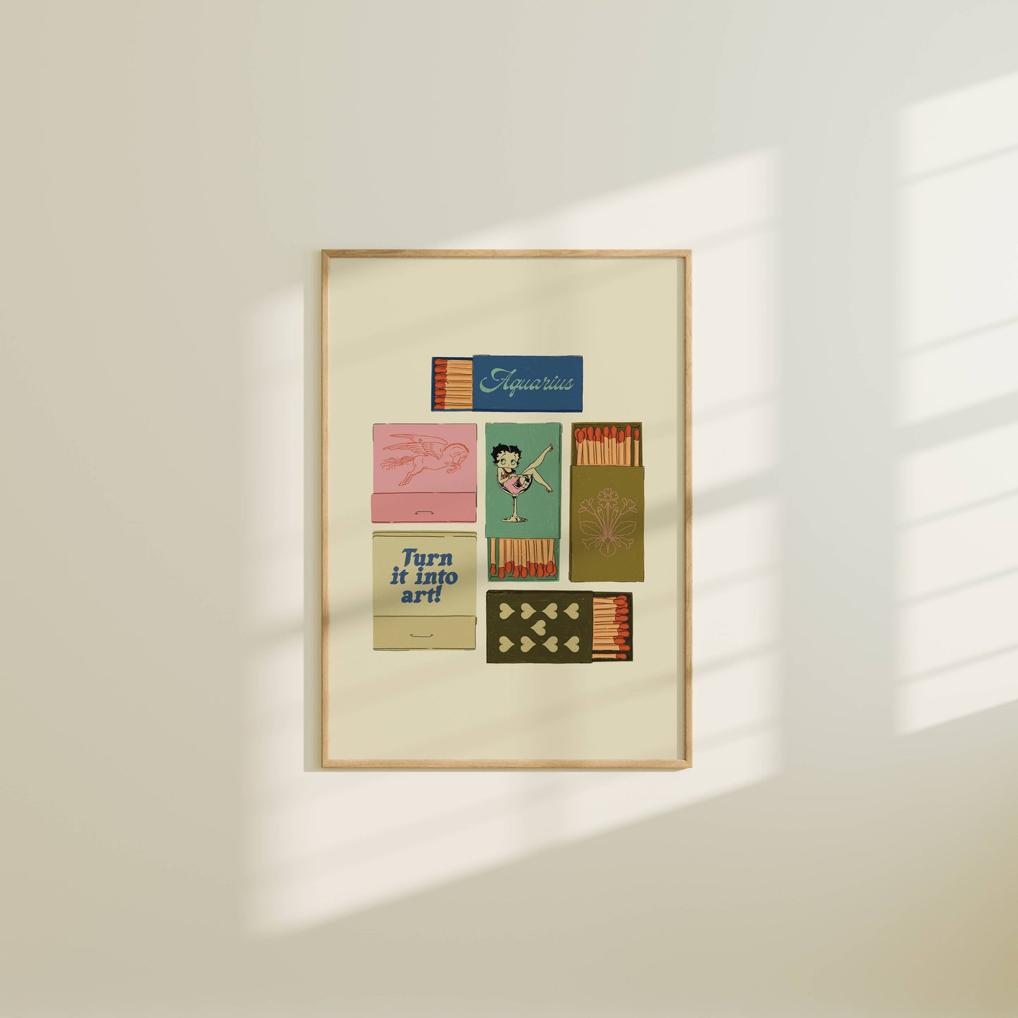 Artbaby & Co. - Zodiac Vintage Inspired Matchbook/Matchbox Prints