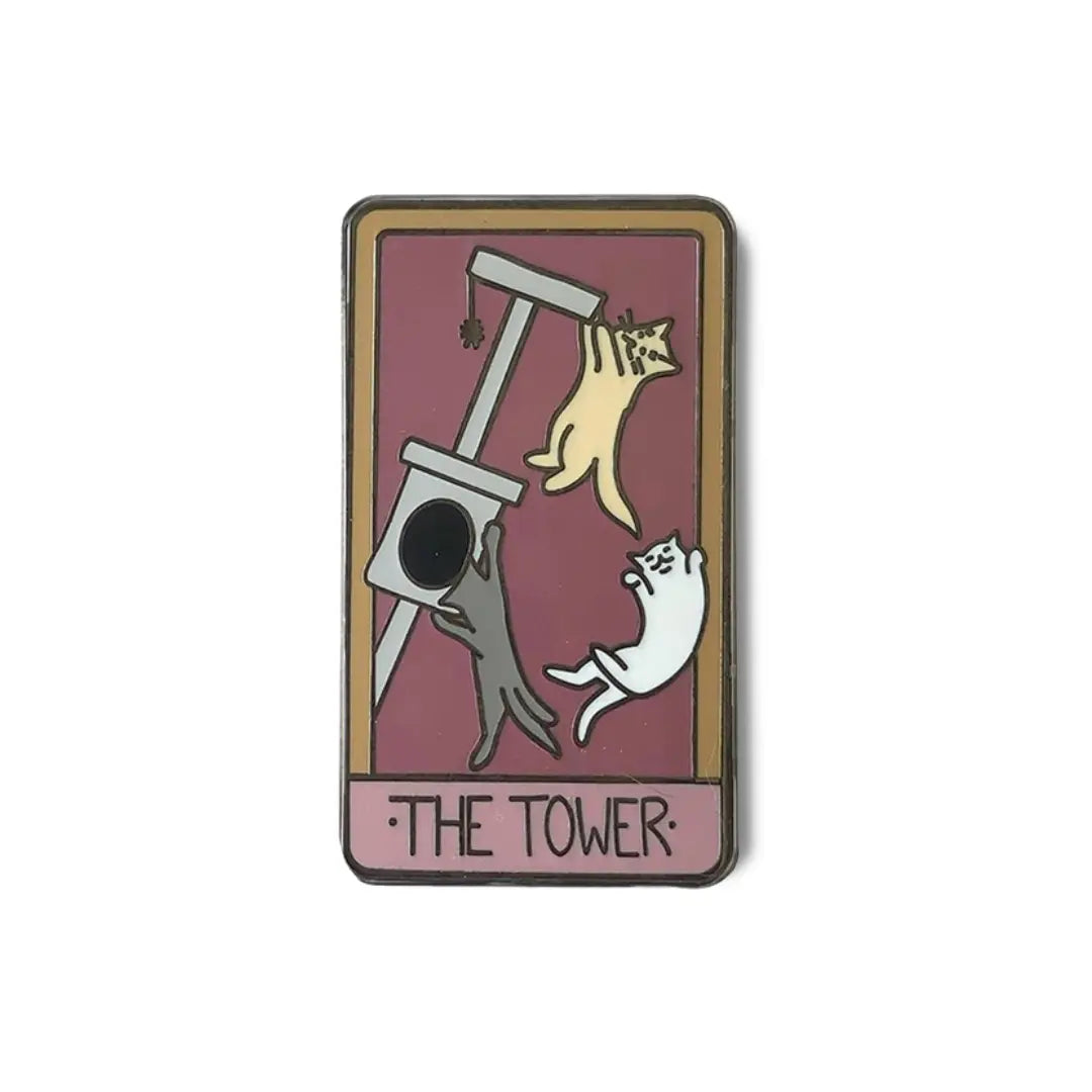 Considerate Cat - Enamel Tarot Cat Pins