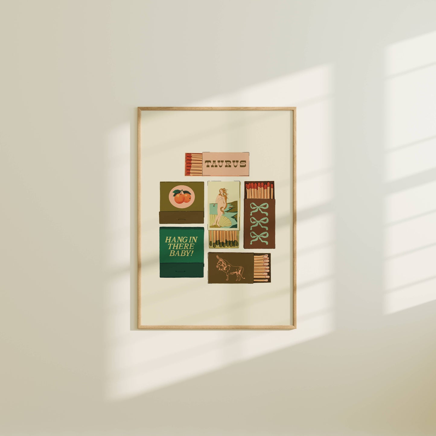 Artbaby & Co. - Zodiac Vintage Inspired Matchbook/Matchbox Prints