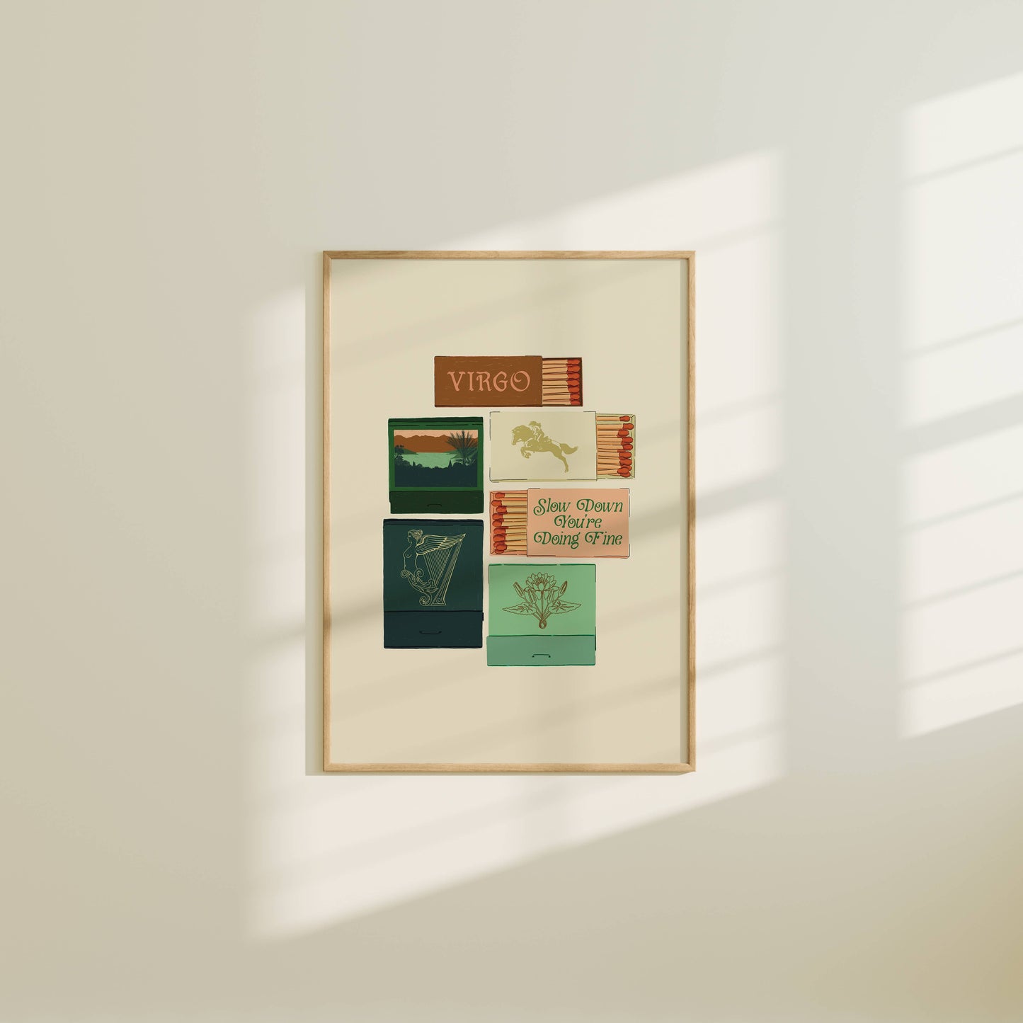 Artbaby & Co. - Zodiac Vintage Inspired Matchbook/Matchbox Prints