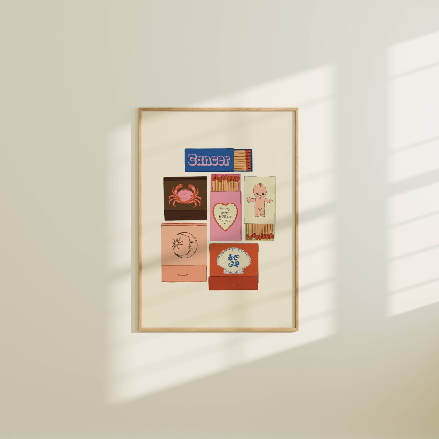 Artbaby & Co. - Zodiac Vintage Inspired Matchbook/Matchbox Prints