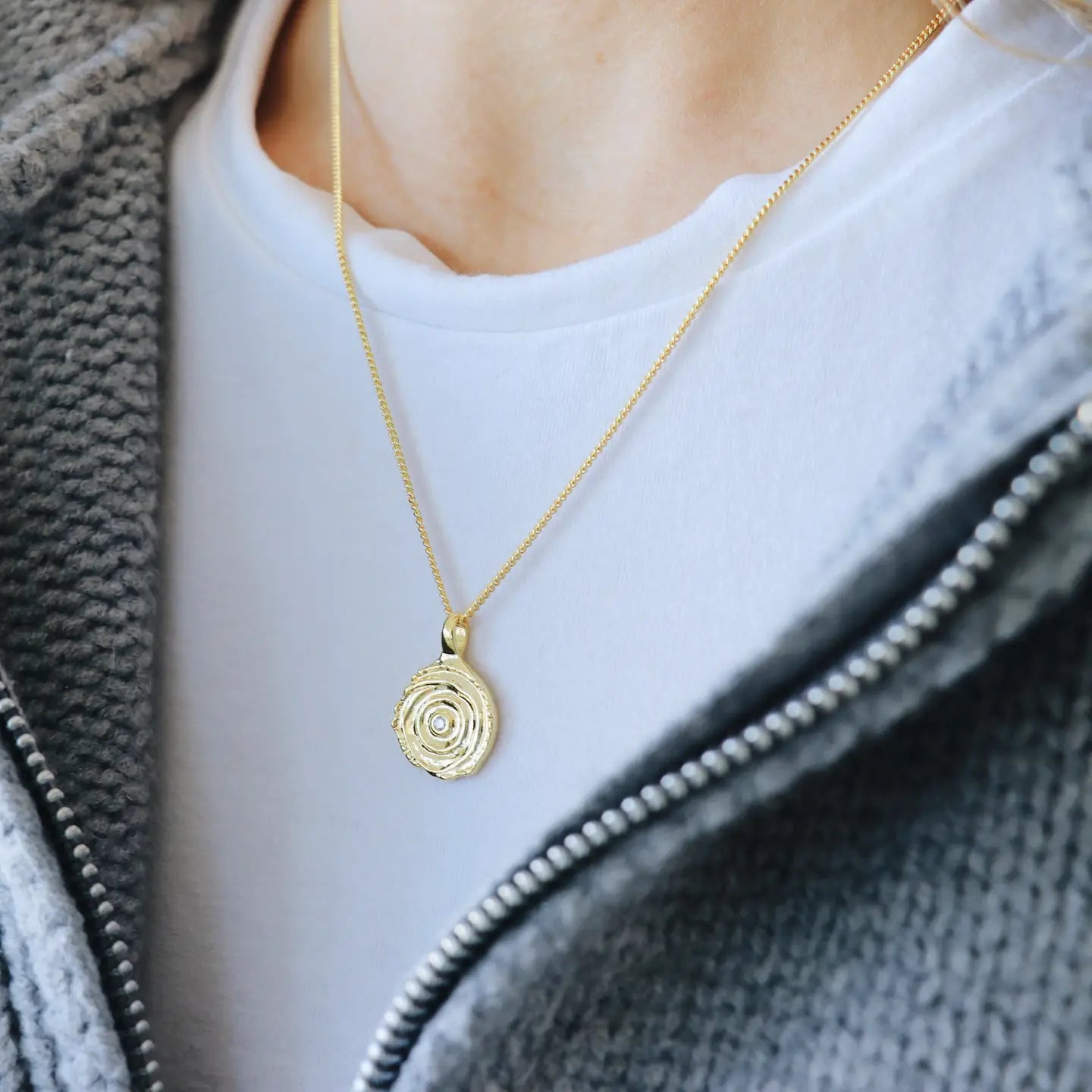 Horace Jewelry - Cecia Pendant Necklace with Zircon