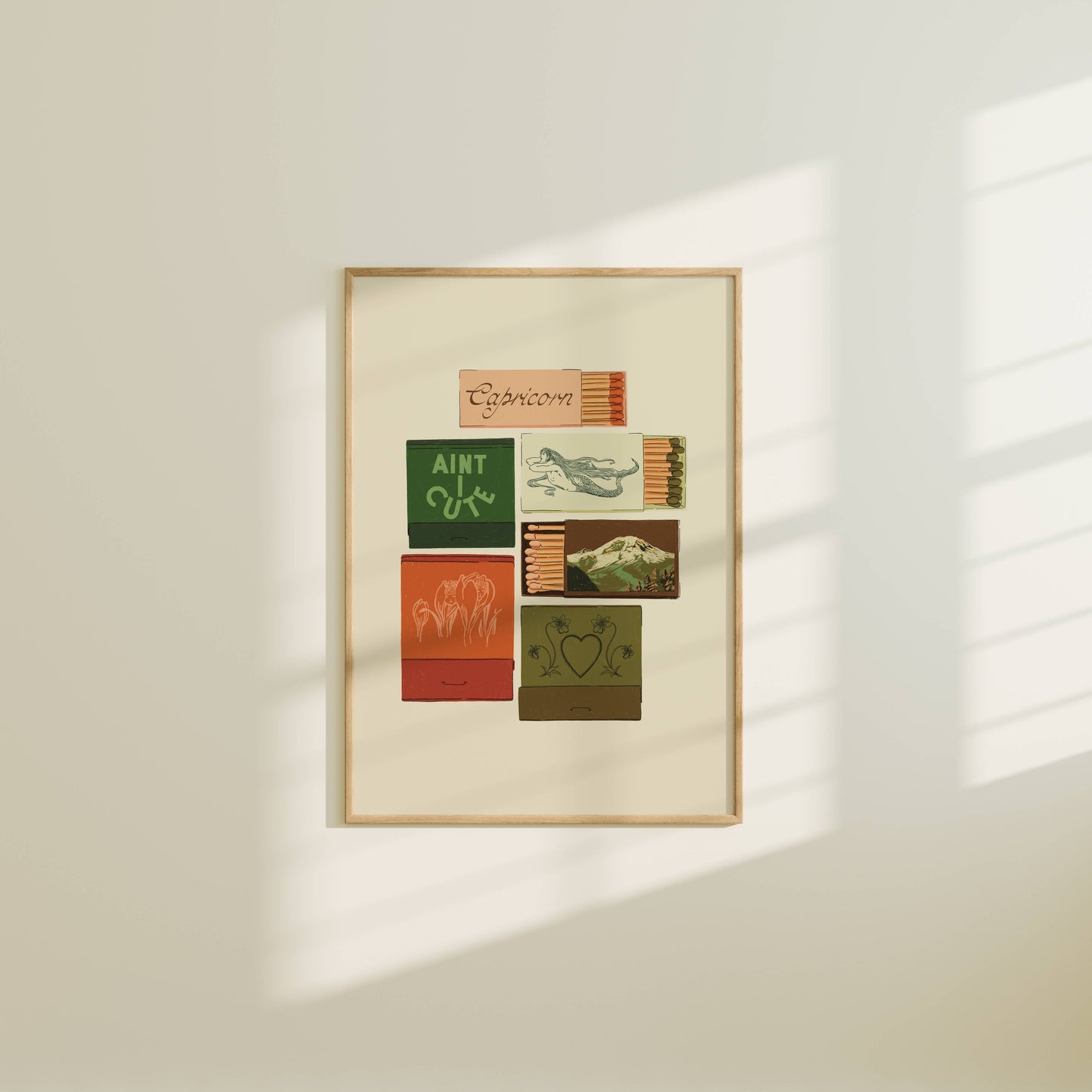 Artbaby & Co. - Zodiac Vintage Inspired Matchbook/Matchbox Prints