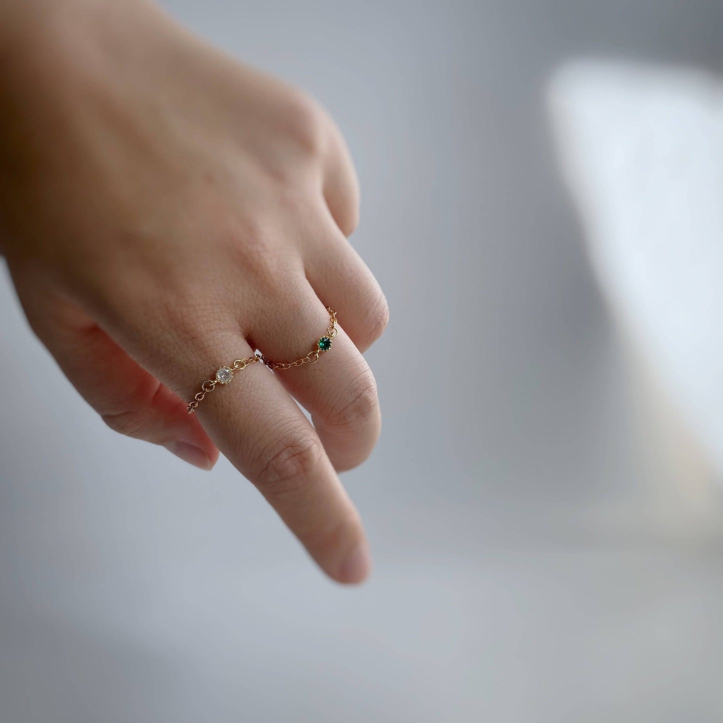 iBijoux - Zircon Chain Ring