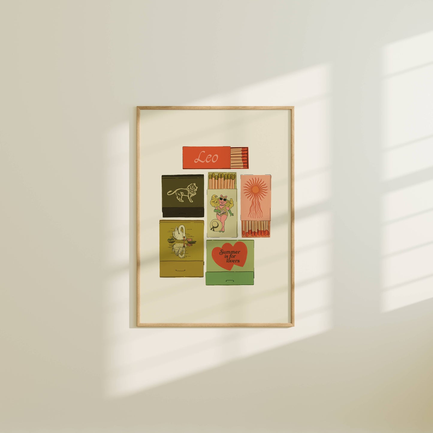 Artbaby & Co. - Zodiac Vintage Inspired Matchbook/Matchbox Prints