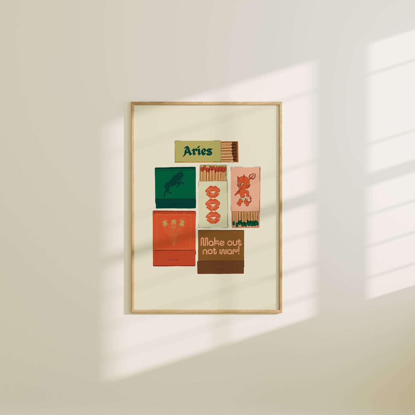 Artbaby & Co. - Zodiac Vintage Inspired Matchbook/Matchbox Prints