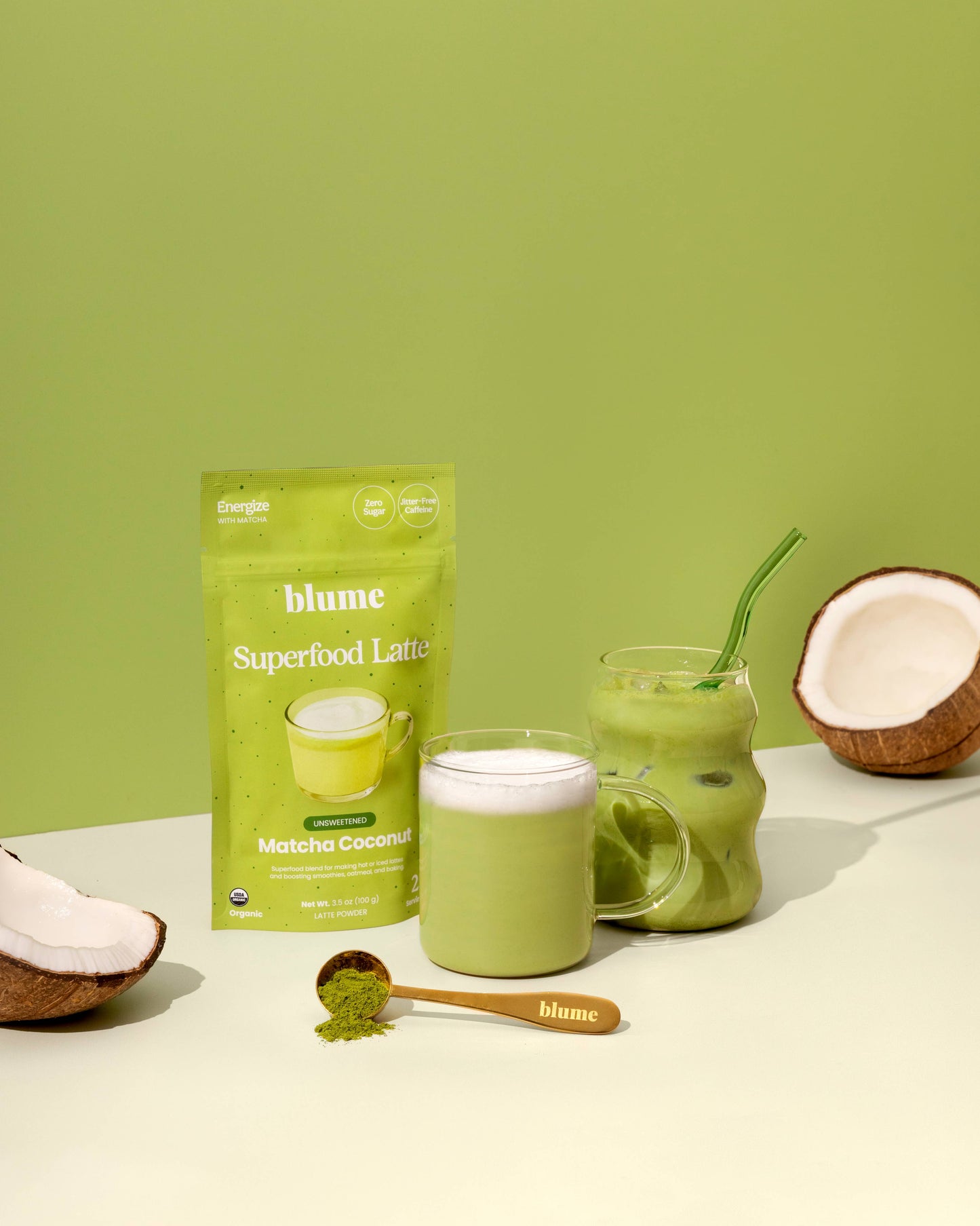 Blume - Superfood Latte Powder, Matcha Coconut