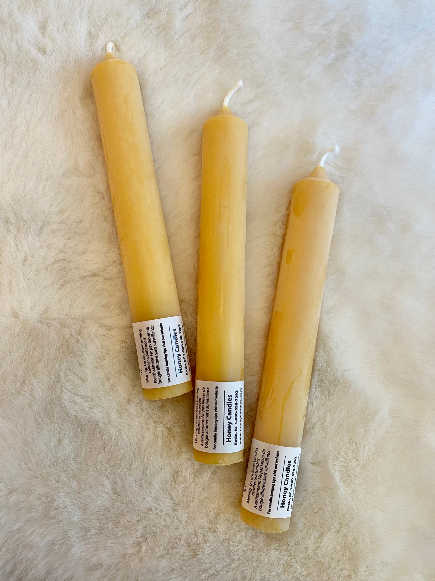 Honey Candles - 6" Bees Wax Tube Candle