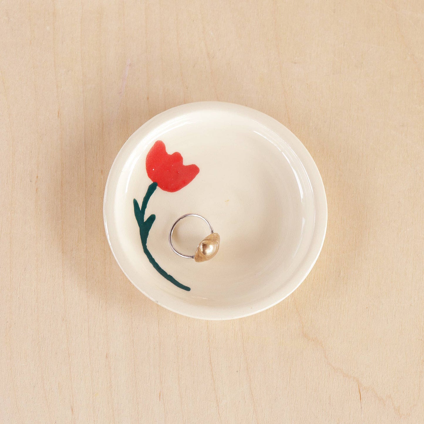 Nightshift Ceramics - Ceramic Floral Ring Dish