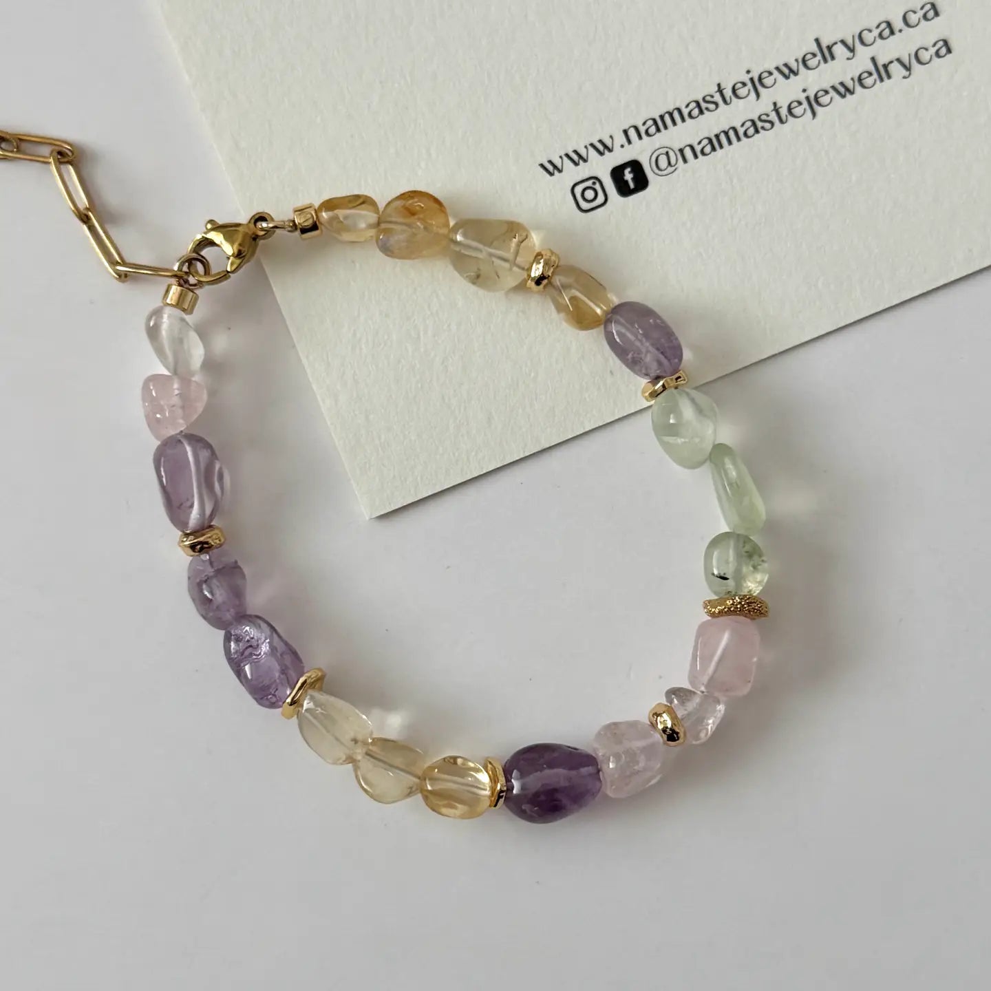 Namaste Jewelry - Rainbow Bead Bracelet