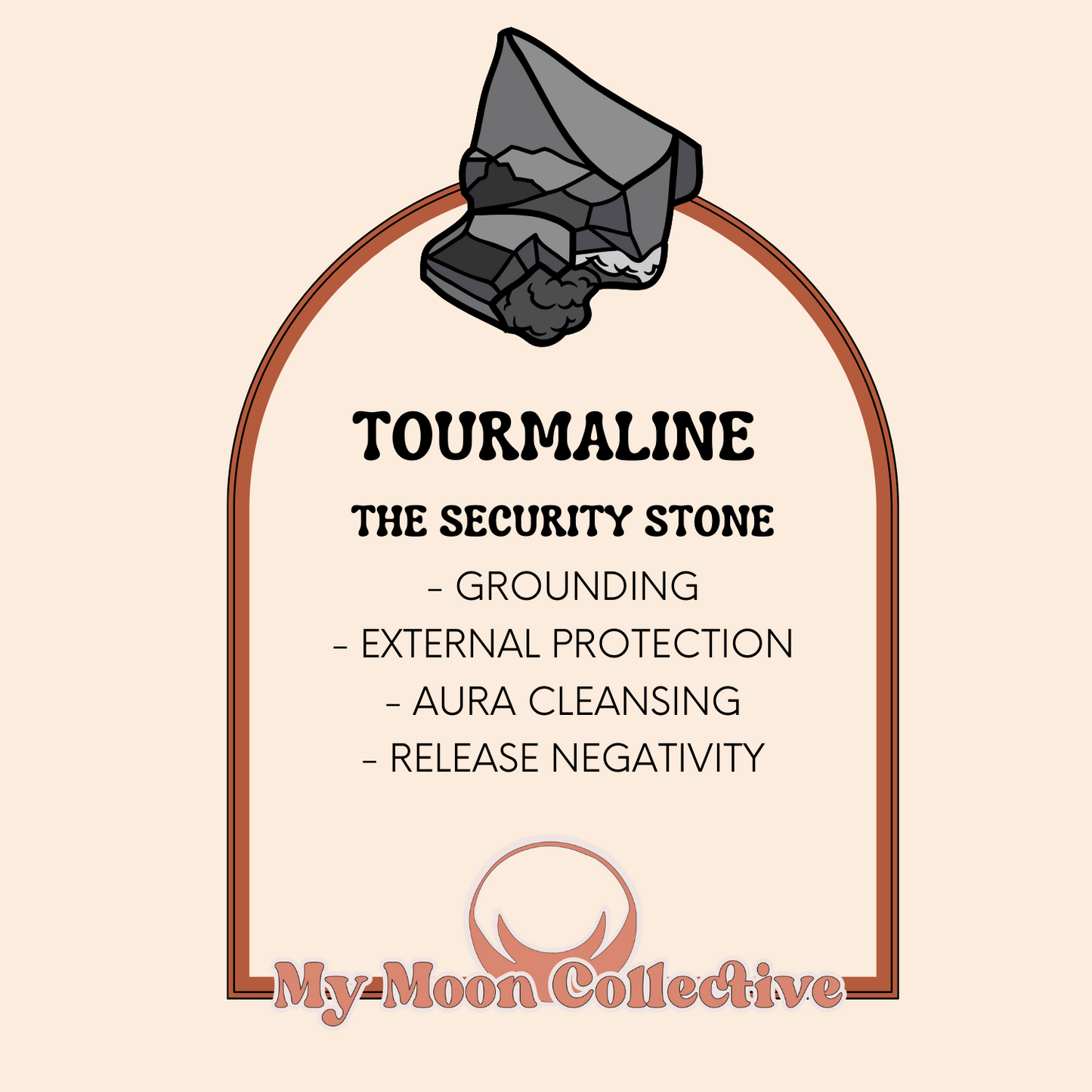 Palmstone - Black Tourmaline