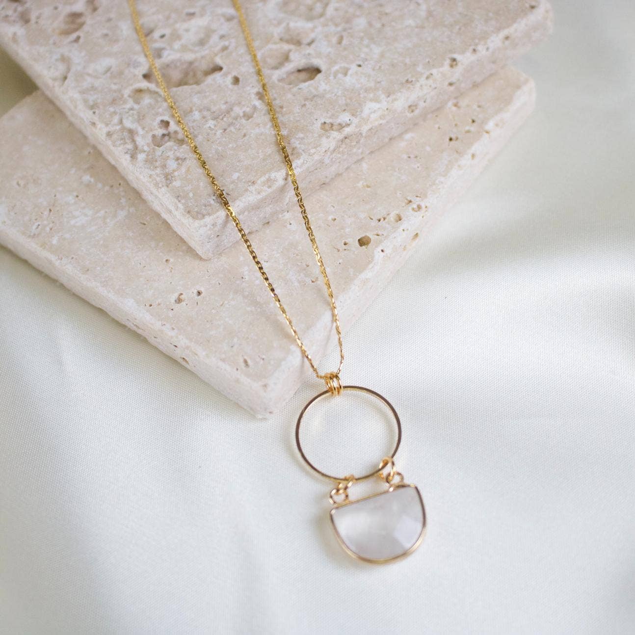 TISH jewelry - Clarity Clear Quartz Necklace