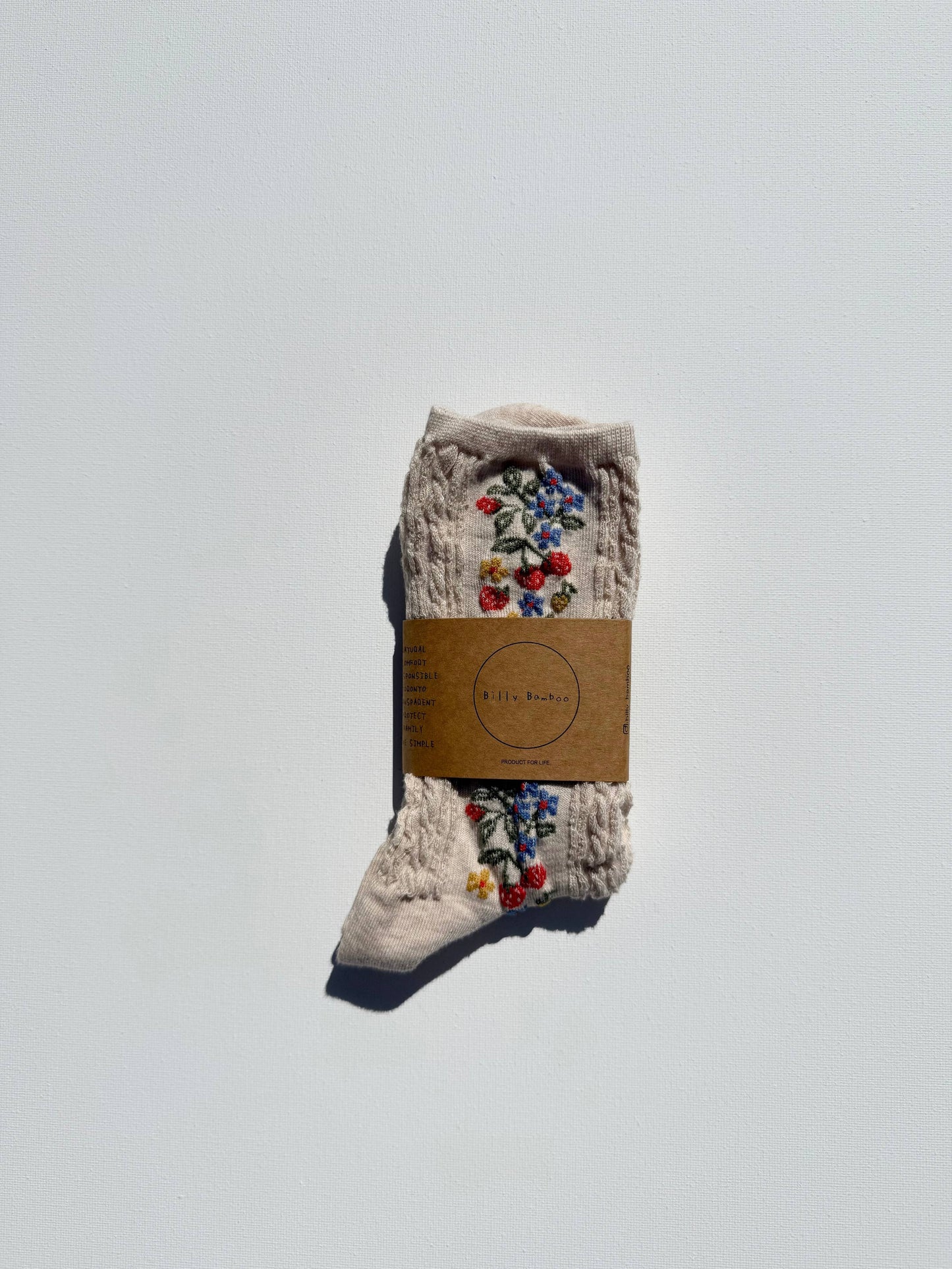 Billy Bamboo - WILD STRAWBERRY SOCKS