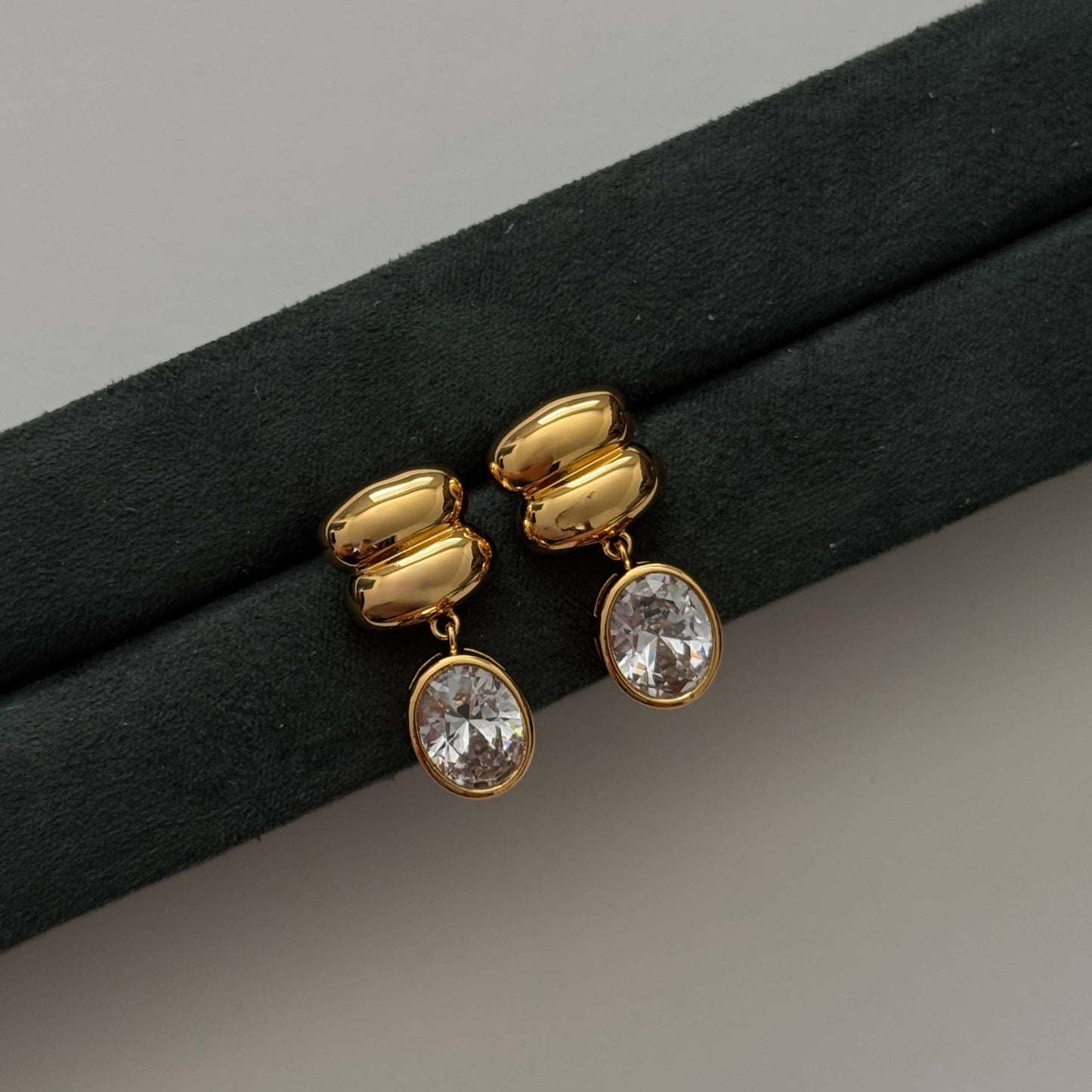 Namaste Jewelry - Brianna Oval Drop Earrings