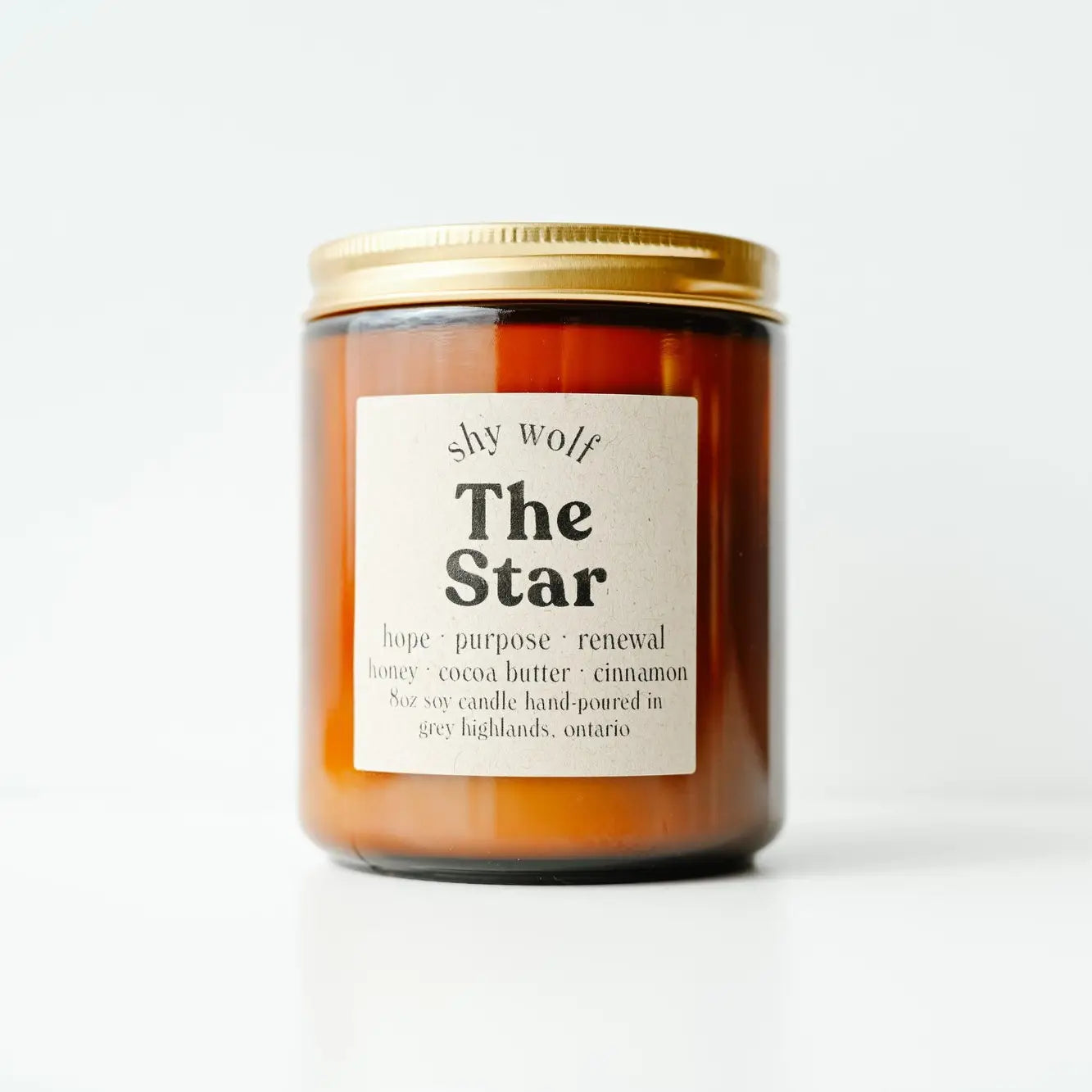 Shy Wolf Candle - Tarot Collection