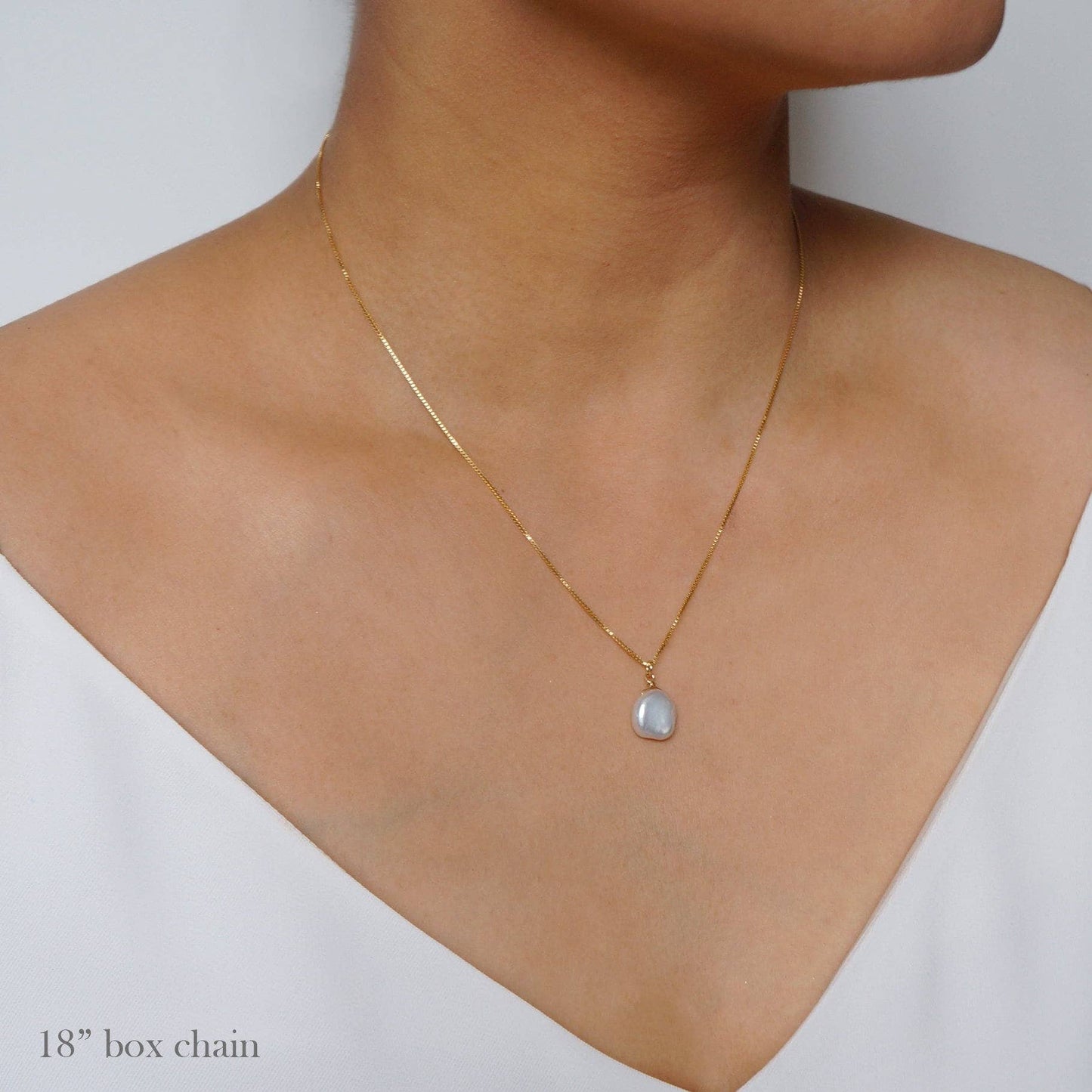 Hunter & Trove - Sirene Baroque Freshwater Pearl Necklace