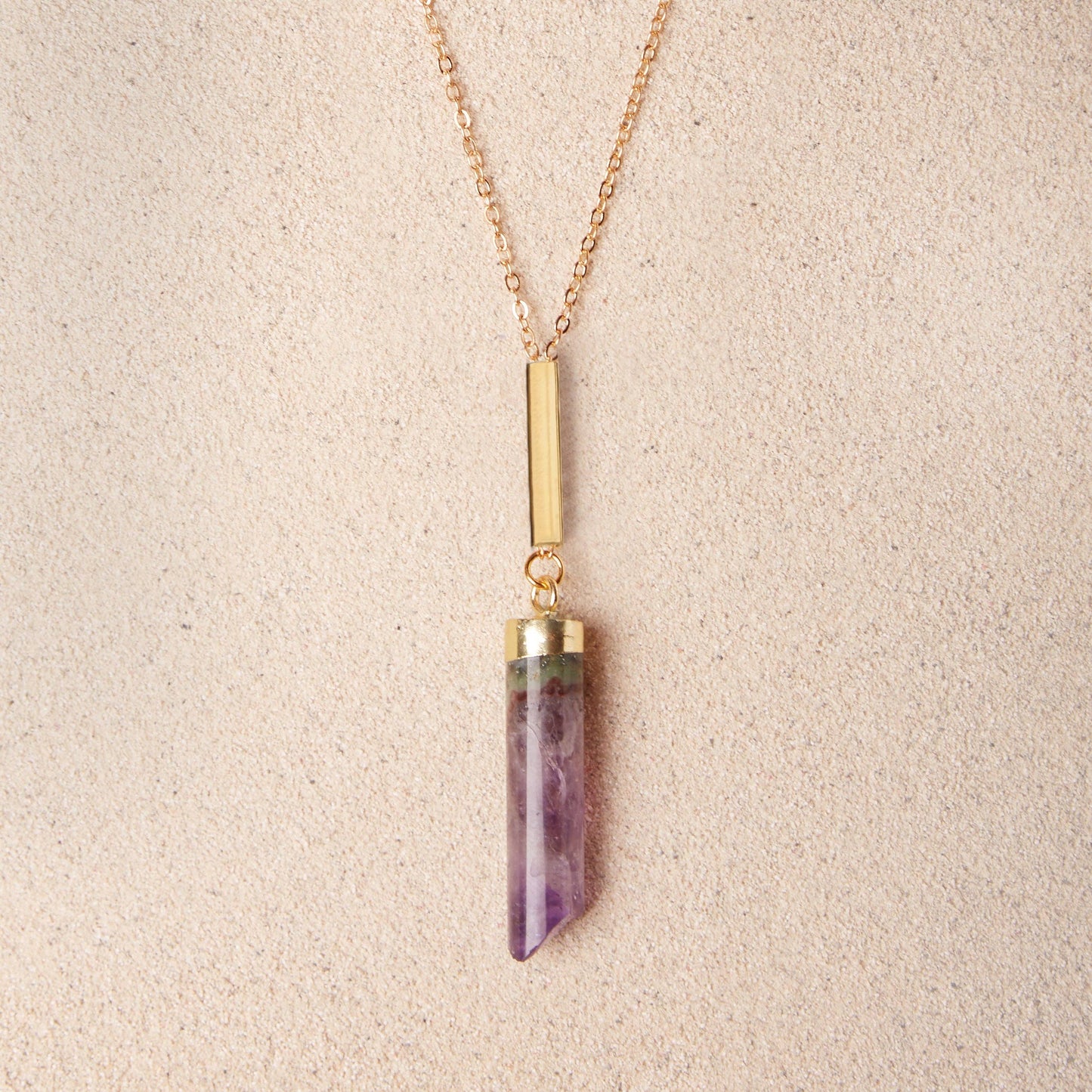 TISH jewelry - Zena Amethyst Necklace