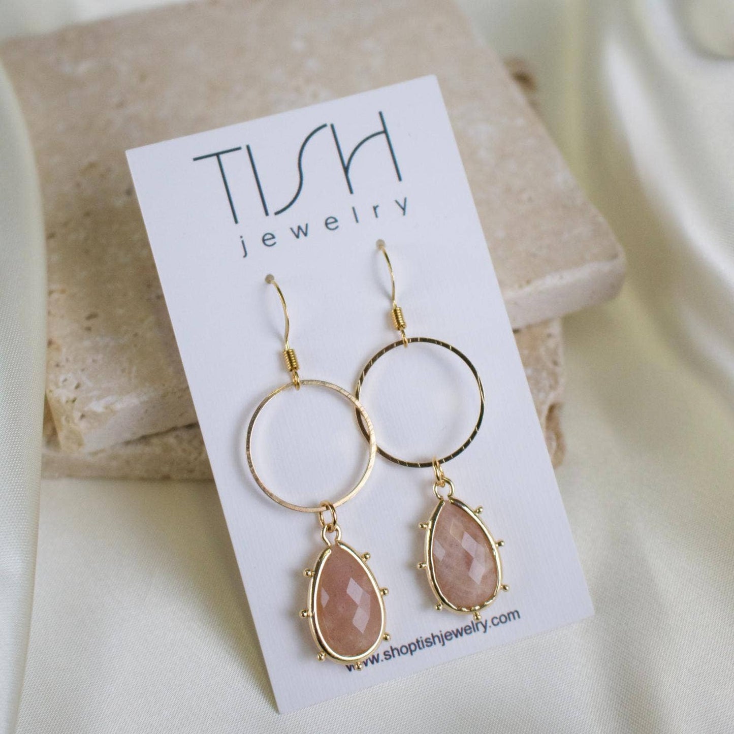 TISH jewelry - Hope Sunstone Teardrop Earring