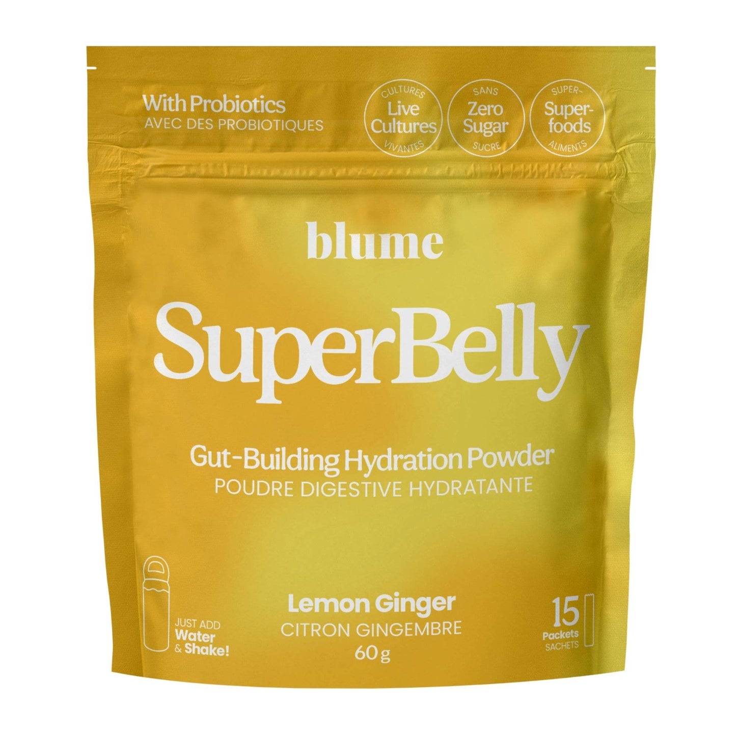 Blume - SuperBelly Hydration & Gut Mix, Lemon Ginger