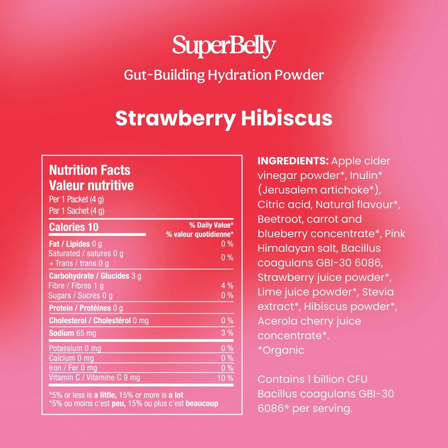 Blume - SuperBelly Hydration & Gut Mix, Strawberry Hibiscus