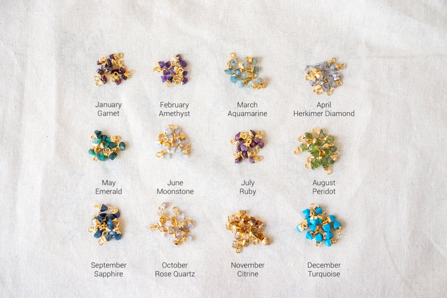 Emery & Opal - Tiny Raw Crystal Necklace