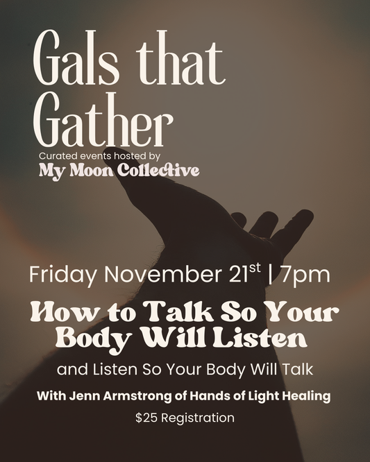 Event:  How to Talk So Your Body Will Listen Jenn Armstrong (Nov 21st)