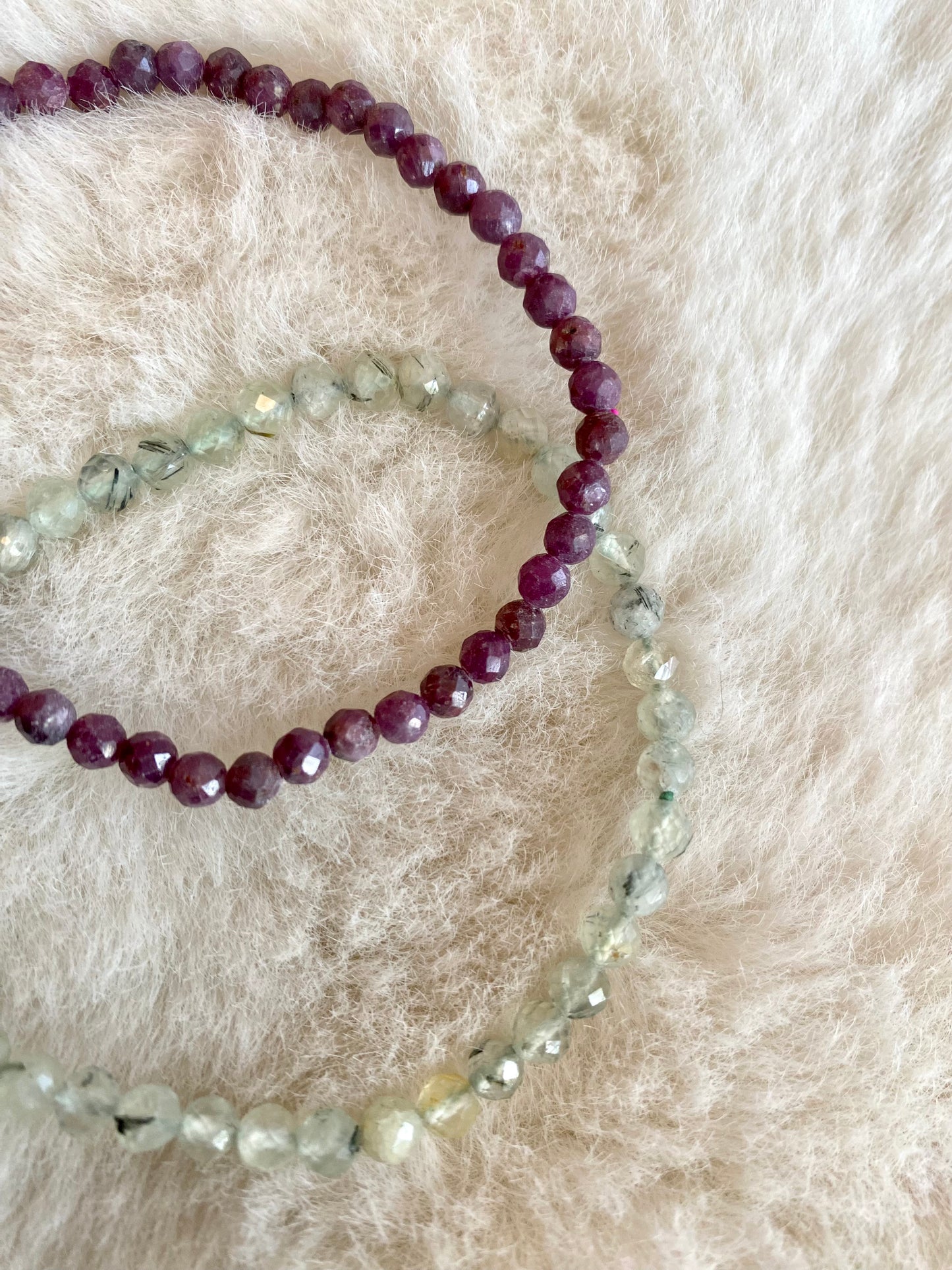 Gemstone Bracelets - Faceted Crystal Beads