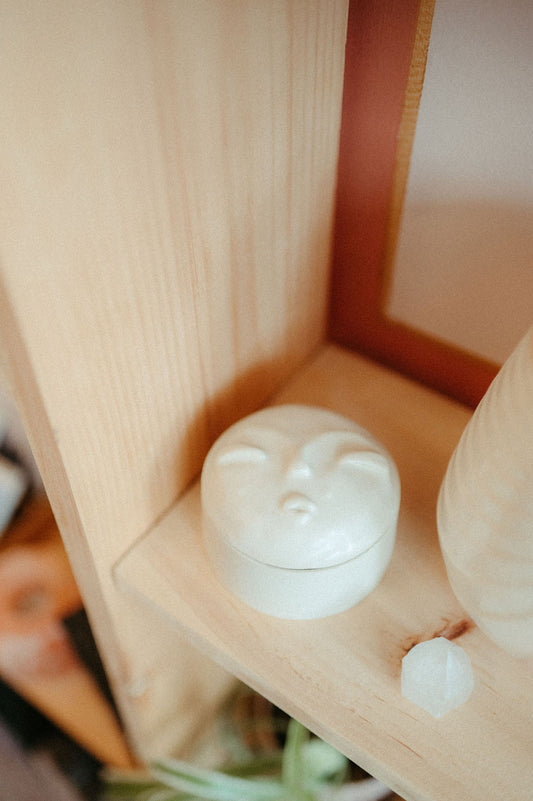 Okini Ceramics - Moon Face Jar