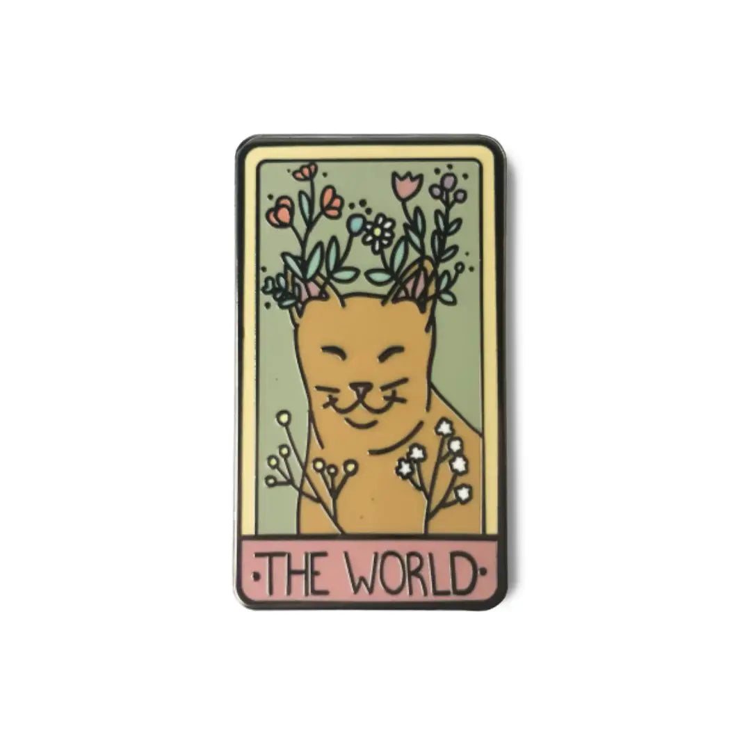 Considerate Cat - Enamel Tarot Cat Pins