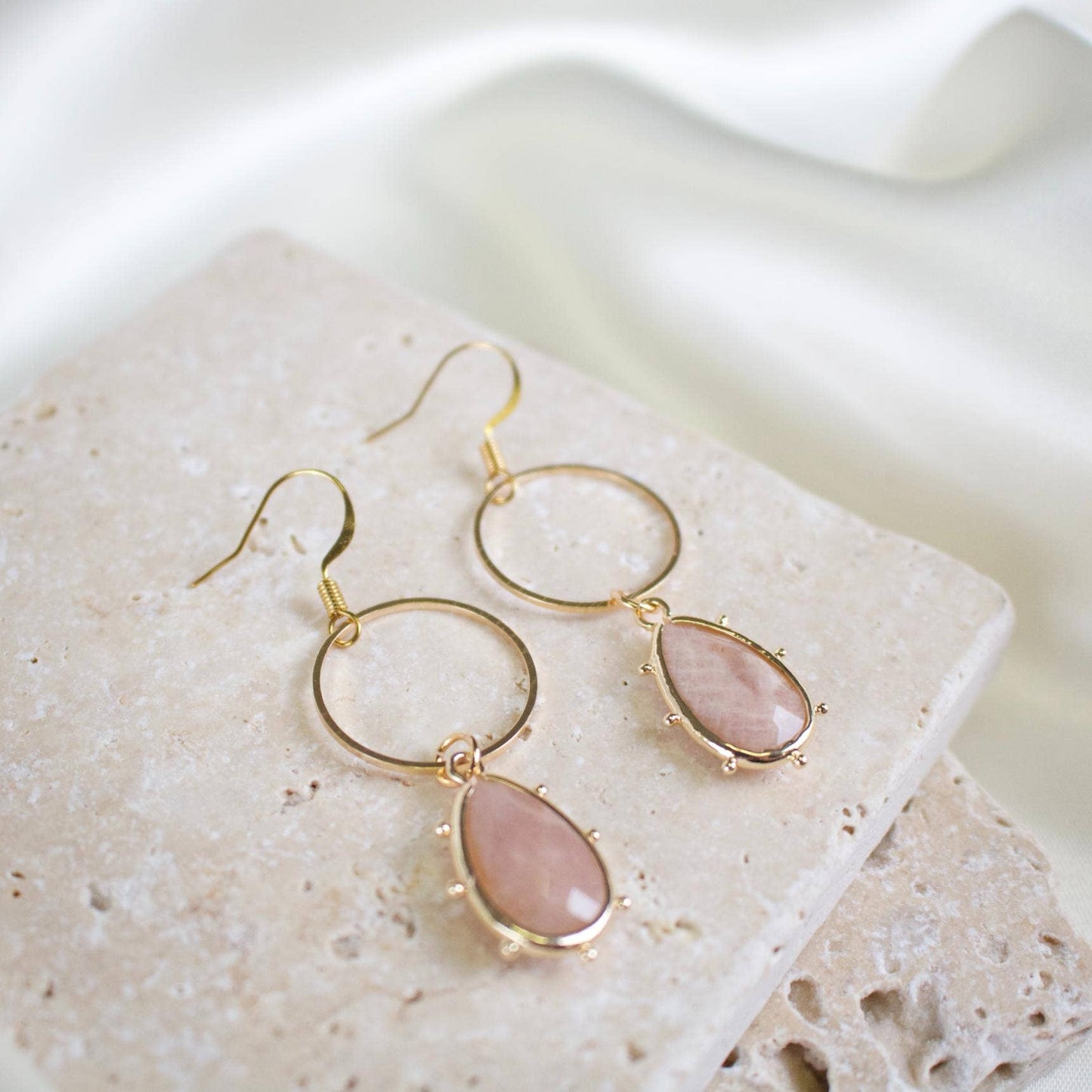 TISH jewelry - Hope Sunstone Teardrop Earring