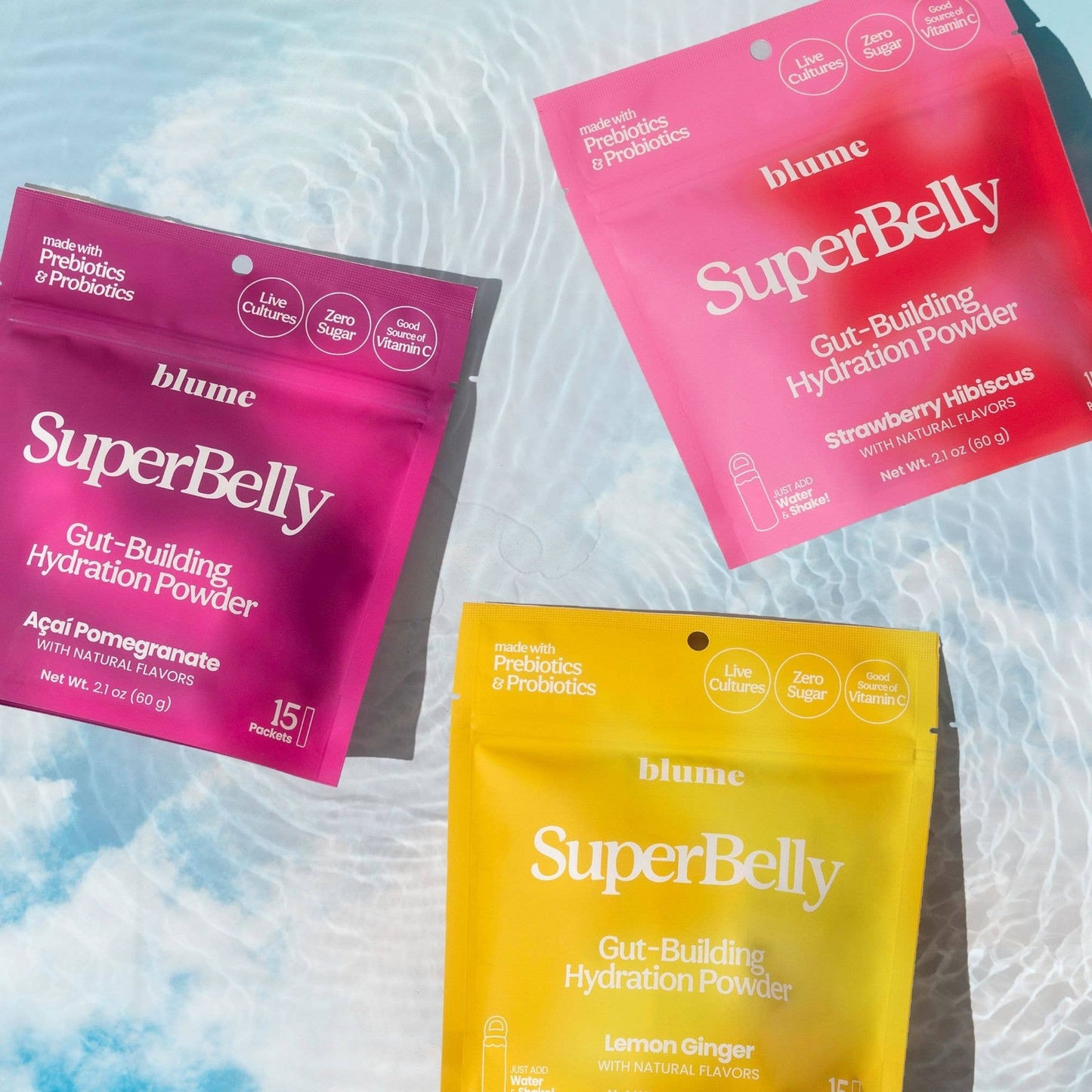 Blume - SuperBelly Hydration & Gut Mix, Lemon Ginger