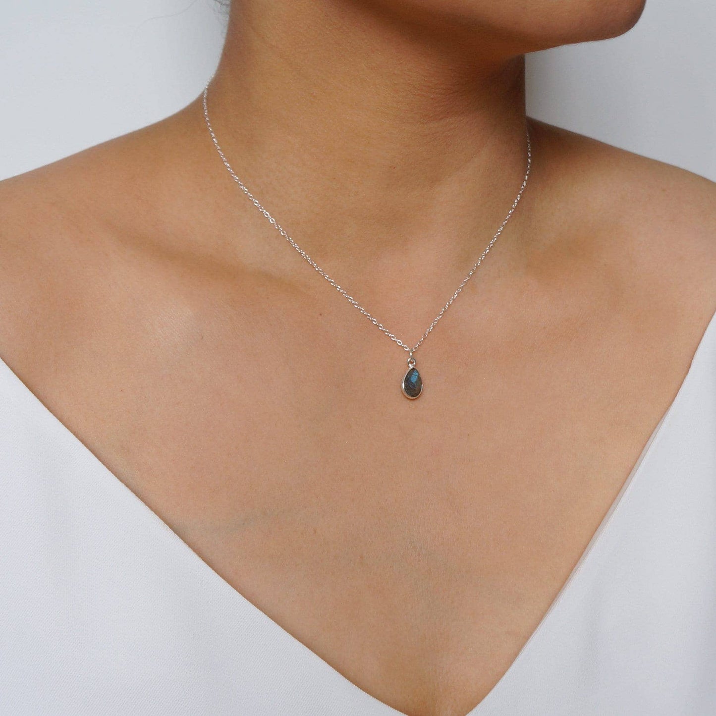 Hunter & Trove - Isla Teardrop Crystal Necklace