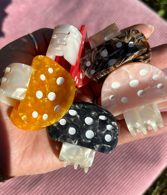 Brooklyn Jade Designs - Mushroom Claw Clips
