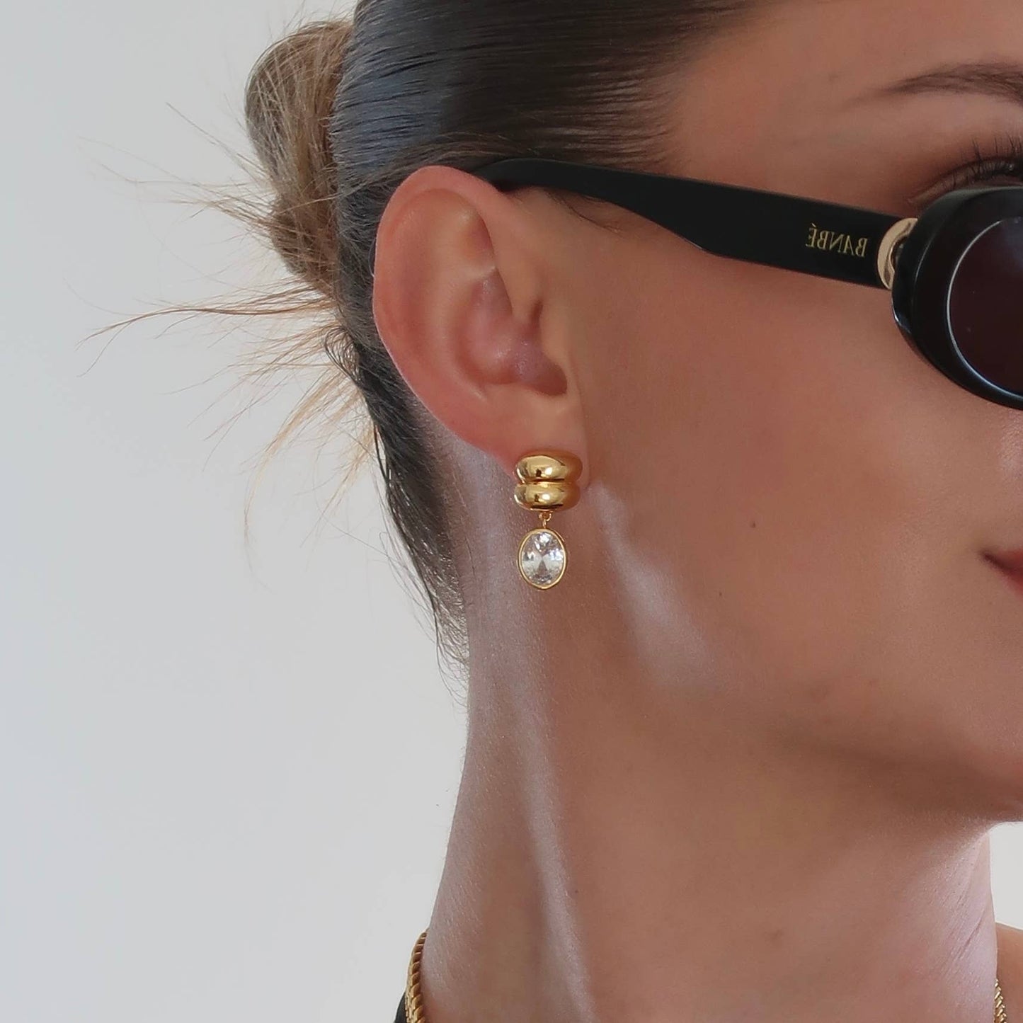 Namaste Jewelry - Brianna Oval Drop Earrings