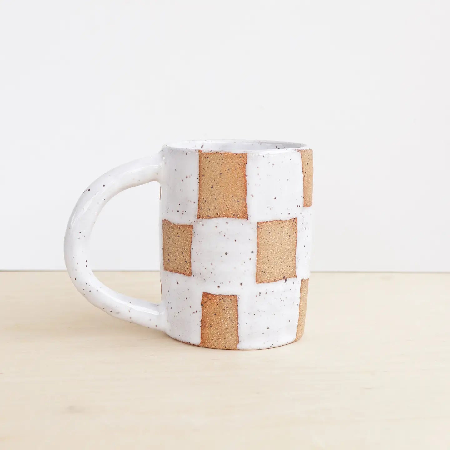 Nightshift Ceramics - Checkerboard Ceramic Mug